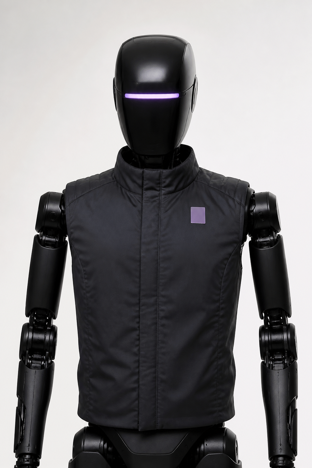 Humanoid robot in a studio — software AI research at Seregno